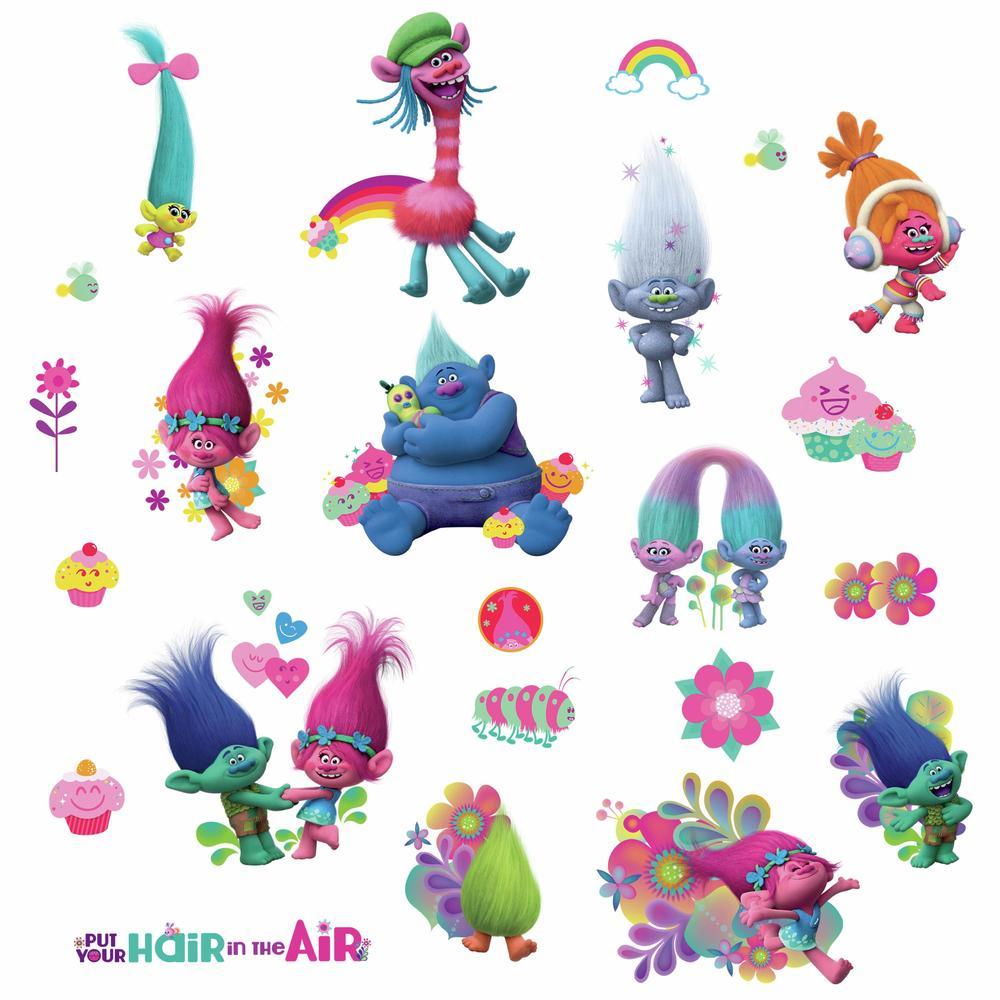 Trolls Peel And Stick Wall Decals Peel And Stick Decals The Mural Store